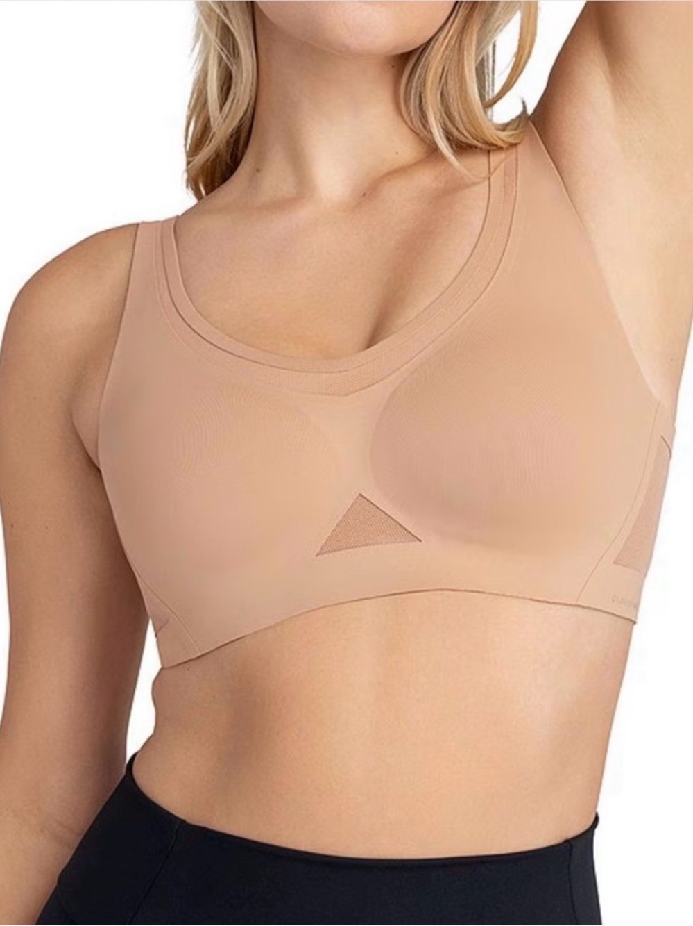 Honeylove Crossflex Activity Bra Nude XL wireless